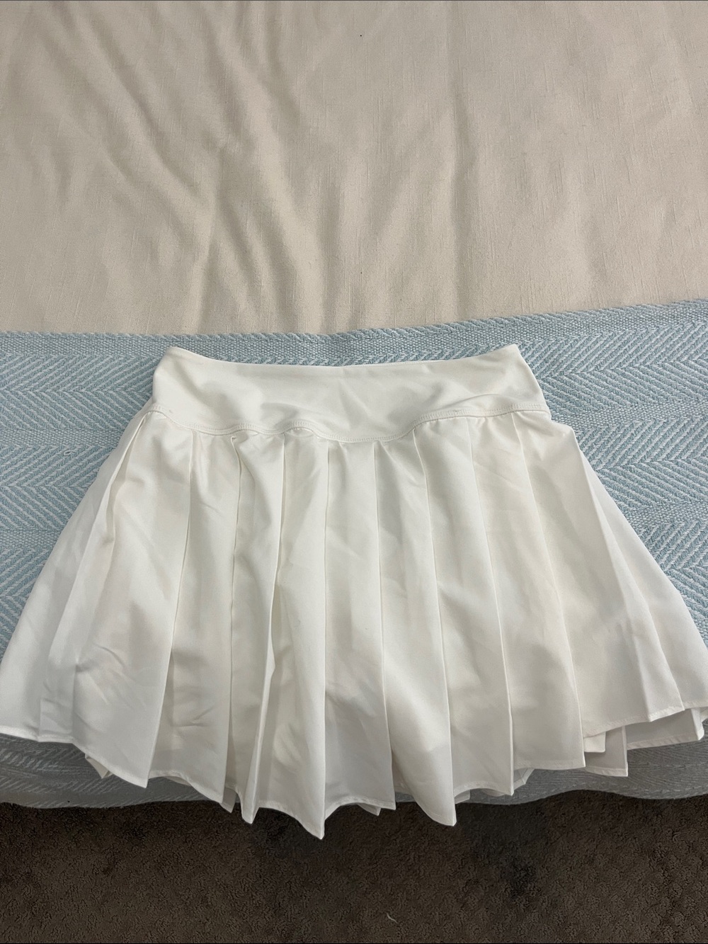 White Pleated Tennis Skirt